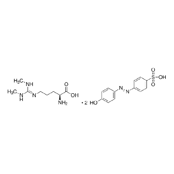 Nᴳ,Nᴳ ′-二甲基-ʟ-精氨酸 二(对羟基偶氮苯对磺酸) 盐，5MG，D0390-5MG，Sigma