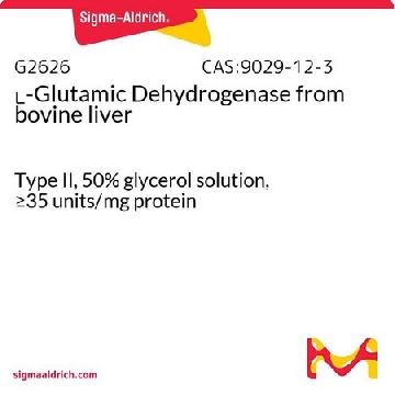 ʟ-谷氨酸脱氢酶 来源于牛肝脏，20MG，G2626-20MG，Sigma