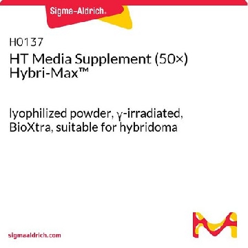 Hybri-Max™ HT培养基补充物 (50×)™，10VIALS，H0137-10VL，Sigma