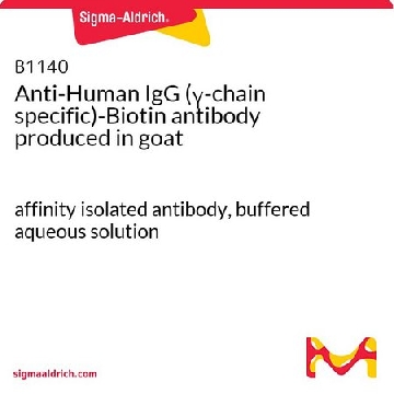Anti-Human IgG (γ-chain specific)-Biotin antibody produced in goat，1ML，B1140-1ML，Sigma