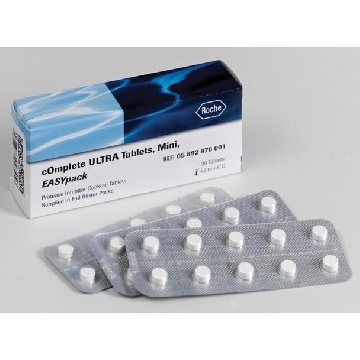 cOmplete™ ULTRA 片剂，Mini，EASYpack ，蛋白酶抑制剂混合物，30TABLETS，5892970001，Roche