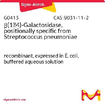 β(1→4)-半乳糖苷酶，位置特异性 来源于肺炎链球菌，1VIAL，G0413-1VL，Sigma