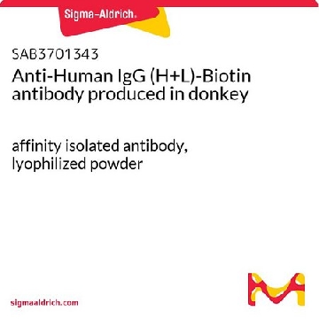 Anti-Human IgG (H+L)-Biotin antibody produced in donkey，2MG，SAB3701343-2MG，Sigma