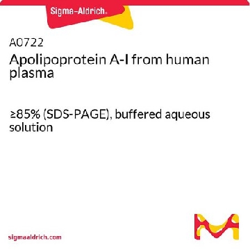 载脂蛋白 A-I 来源于人类血浆，0.5MG，A0722-.5MG，Sigma