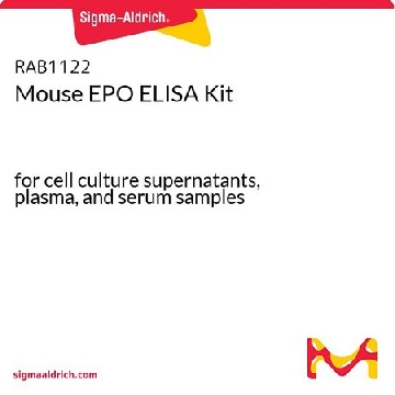 小鼠促红细胞生成素EPO ELISA试剂盒，96WELLS，RAB1122-1KT，Sigma