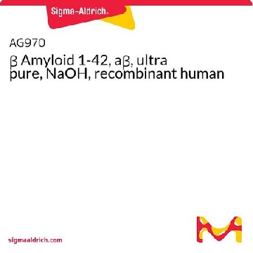 β 淀粉样蛋白1-42, aβ, 超纯，NaOH，重组人，500UG，AG970-500UG，Sigma