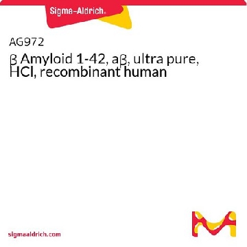 β Amyloid 1-42, aβ, ultra pure, HCl, recombinant human，1MG，AG972-1MG，Sigma