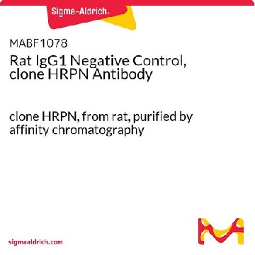 Rat IgG1 Negative Control, clone HRPN Antibody，100UG，MABF1078，Sigma