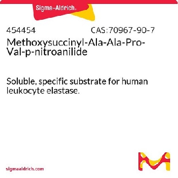 Methoxysuccinyl-Ala-Ala-Pro-Val-p-nitroanilide，50MG，454454-50MGCN，Sigma