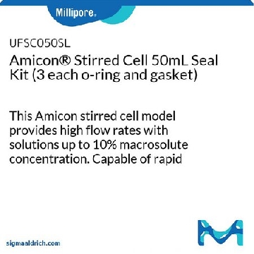 Amicon® 搅拌池50mL密封试剂盒（每个O形圈和垫圈3个），1EA，UFSC050SL，密理博