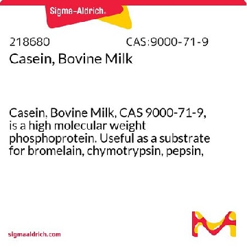 Casein, Bovine Milk，25G，218680-25GMCN，Sigma