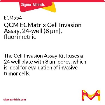 QCM ECMatrix Cell Invasion Assay, 24-well (8 µm), fluorimetric，24ASSAYS，ECM554，Sigma