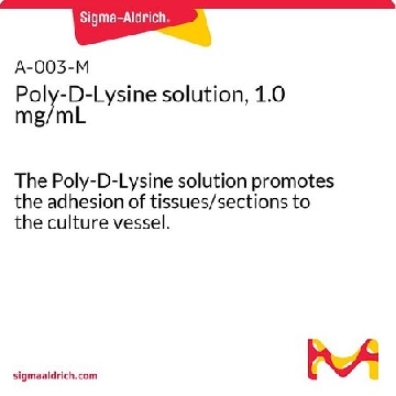 聚-D-赖氨酸溶液，1.0 mg/mL，20ML，A-003-E，Sigma