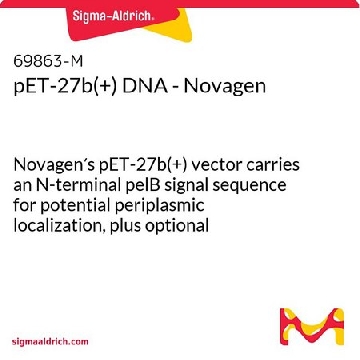 pET-27b(+) DNA - Novagen，10UG，69863-3CN，Sigma