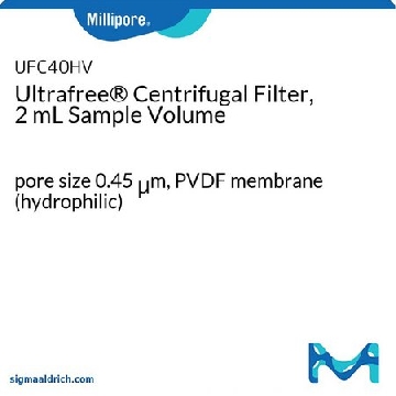 Ultrafree®离心过滤器，2 mL样品体积，100EA，UFC40HV00，密理博