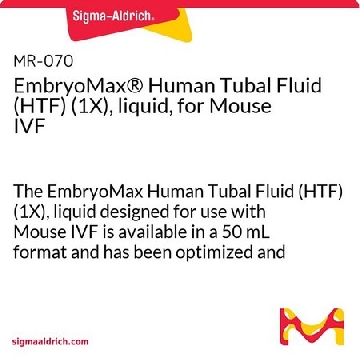 EmbryoMax®用于小鼠IVF的人输卵管液（HTF）（1X），液体，50ML，MR-070-D，Sigma