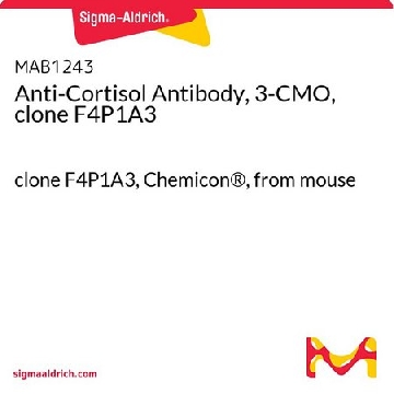 皮质醇抗体，3-CMO，克隆F4P1A3，500UG，MAB1243，Sigma