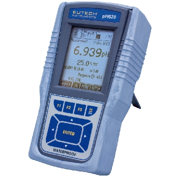 防水 CyberScan pH 620  pH/mV/离子 仪表带双盐桥pH电极ECFC7252203B， ATC探头,DAS软件，稳压电源和pH便携式成套工具箱，ECPHWP62042K，奥立龙，Orion