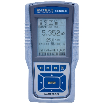 防水 CyberScan CON 610 **便携式电导率\电阻率\TDS\盐度仪，4环电导电极3m ECCONSEN9203J , DAS 软件, 电源及便携工作箱 ，ECCONWP61043K，奥立龙，Orion