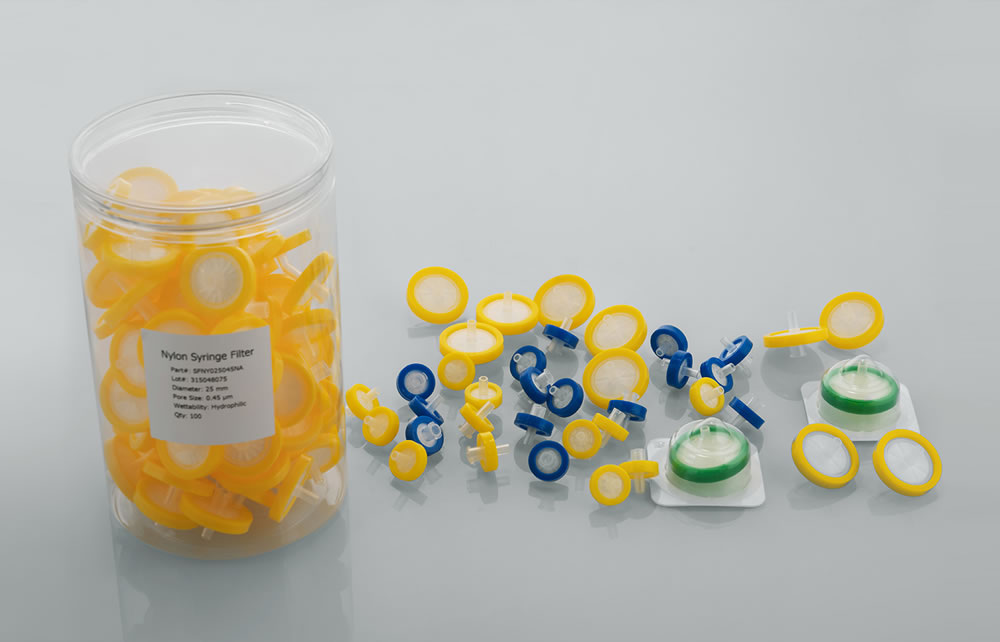 针式过滤器 25mm 未灭菌，0.45μm, 25mm，亲水 PVDF，100/盒，32盒/箱，SFPVDF-25C-045L，铂杰