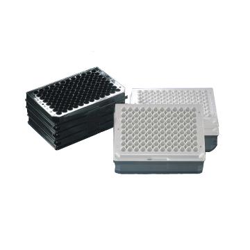 Nunc F96 MicroWellTM微孔板,聚苯乙烯，外部尺寸128*86mm，颜色，黑色，数量每包/每箱，1/50，表面，细胞培养